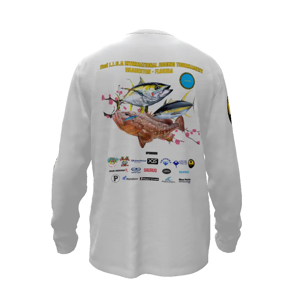 All-Over Print Men's Sun Protective Long Sleeve T-Shirt - 2nd IJCA Jigging Tournament (2024 model)