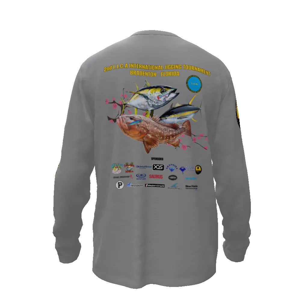 All-Over Print Men's Sun Protective Long Sleeve T-Shirt - 2nd IJCA Jigging Tournament (2024 model)